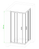 Фото душевое ограждение royal bath hpd rb80hpd-t 80x80 см