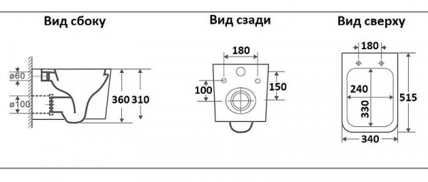 Фото унитаз подвесной ceramalux ns5170mb