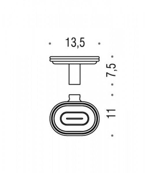 Фото мыльница подвесная colombo design luna b0101