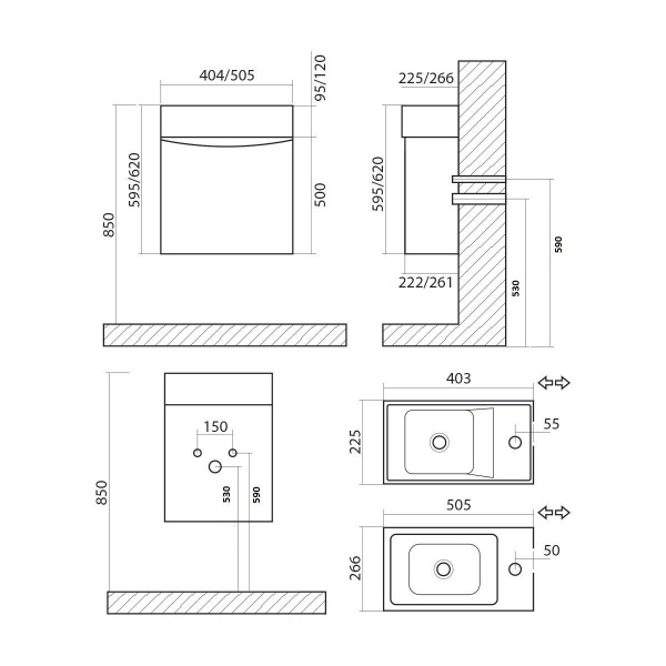 Фото тумба под раковину art&max liberty 40 см liberty-400-1d-so-bl-r
