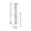 Фото электрический полотенцесушитель indigo  style 3 pro 150/13 lspre150-13wmrt