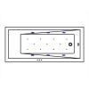 Фото акриловая ванна whitecross wave 180x80 см relax 0111.180080.100.relax.gl