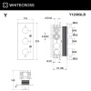 Фото встраиваемый термостатический смеситель для душа whitecross y y1238glb, цвет: золото
