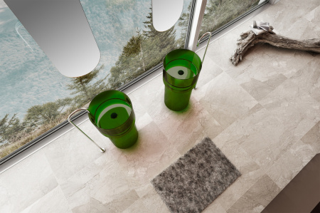 Фото раковина напольная abber kristall at2701emerald-h