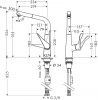 Фото смеситель для кухни hansgrohe metris 14821000