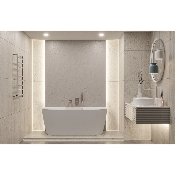 Фото ванна из искусственного камня whitecross pearl b 155x78 см 0215.155078.200