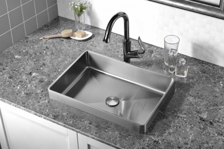 Фото раковина встраиваемая сверху abber wasser kreis af2401sp
