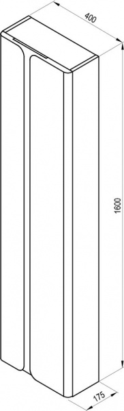 Фото пенал подвесной ravak balance 40 см x000001373