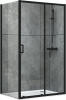 Душевое ограждение Abber Schwarzer Diamant AG30120B-S80B 80x80 см