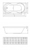 Фото акриловая ванна c-bath salus 140x70 см cbq006003