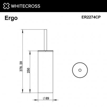 Фото ершик напольный whitecross ergo er2274cp, цвет: медь