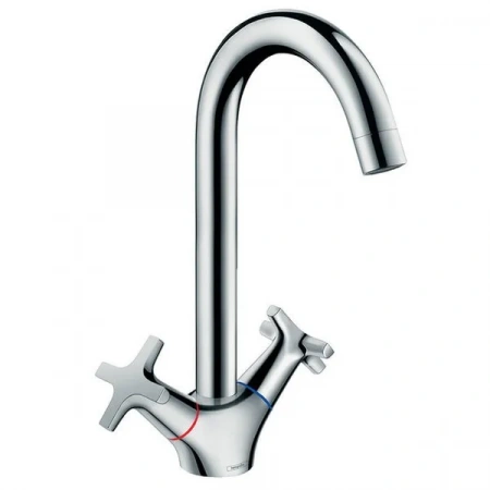 Фото смеситель для кухонной мойки hansgrohe logis 71283000