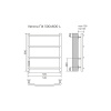Фото электрический полотенцесушитель azario verona 50x60 см цвет: хром az04756