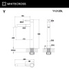 Фото смеситель для раковины whitecross y y1212bl, цвет: черный