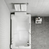 Фото акриловая ванна abber 130x70 см ab9000 c r