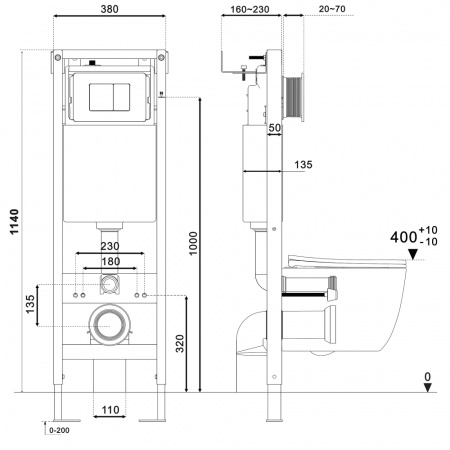 Фото инсталляция для унитазов abber ac0110