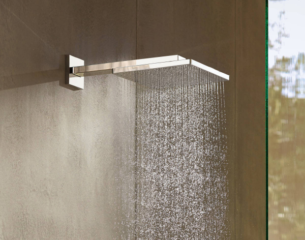 Фото верхний душ с держателем hansgrohe raindance e 300 air 1 jet 26238000
