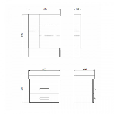 Фото тумба с раковиной comforty никосия 60 см 00-00008853