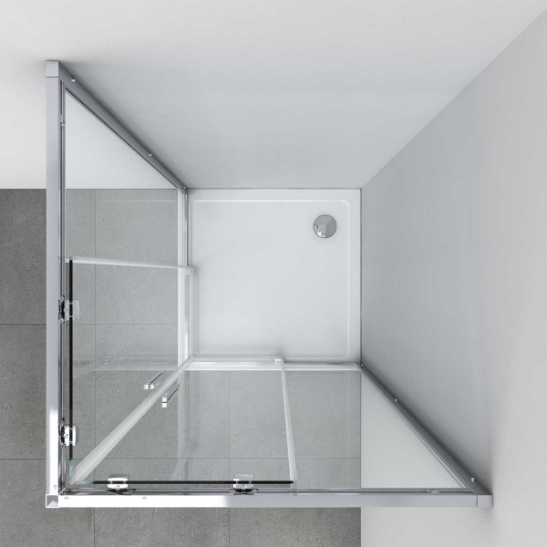 Фото душевое ограждение vincea soft 90x90 см  vss-3so900clb