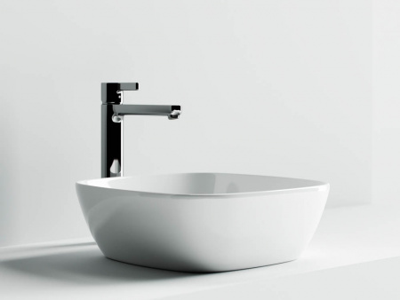 Фото раковина накладная ceramicanova element 40 см, цвет: белый cn5006