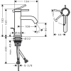 Фото смеситель для раковины hansgrohe tecturis s 73302670