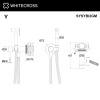 Фото встраиваемый смеситель для биде whitecross y sysybi2gm, цвет: оружейная сталь