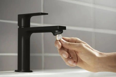 Фото смеситель для раковины hansgrohe rebris e 72560670