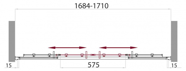 Фото шторка на ванну belbagno uno-vf-2-170/145-c-cr 170 см