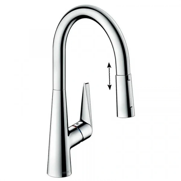 Фото смеситель для кухонной мойки hansgrohe talis 73876000