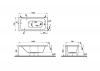 Фото акриловая ванна vitra optimum neo 150x70 см 64560001000