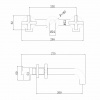 Фото встраиваемый смеситель для раковины abber wasser kreis af81121g