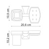 Фото держатель стакана и мыльницы wasserkraft wern k-2526