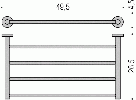 Фото полотенцедержатель colombo design plus w4987