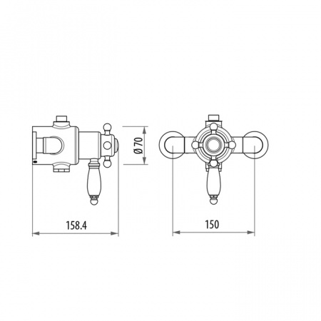 Фото термостатический смеситель для душа gattoni termostatici tsre940c0.i сr