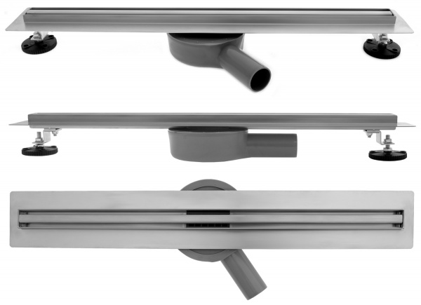 Фото трап линейный с панелью rea neo slim pro 1000 chrom rea-g8404
