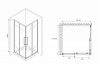 Фото душевое ограждение abber schwarzer diamant 80x80 см ag02080bh