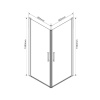 Фото душевой уголок vincea orta 80x80 см vss-1o8080cl