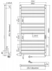Фото электрический полотенцесушитель indigo attic romb 100/50 без полки lсlatcre100-50brrt