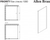 Фото душевая стенка allen brau priority 100 3.31019.00 хром
