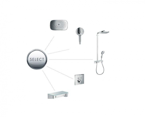 Фото душевая лейка hansgrohe raindance select s 120 3jet 26530000