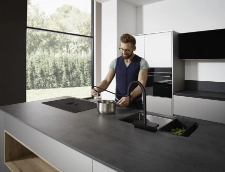 Фото смеситель для кухонной мойки hansgrohe aquno select 73831670