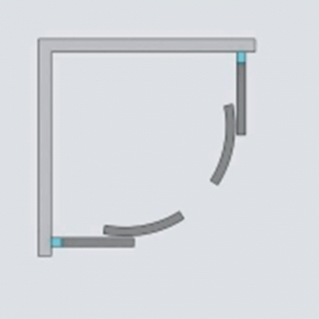 Фото душевое ограждение radaway premium plus a 85x85 см 30420-01-01n
