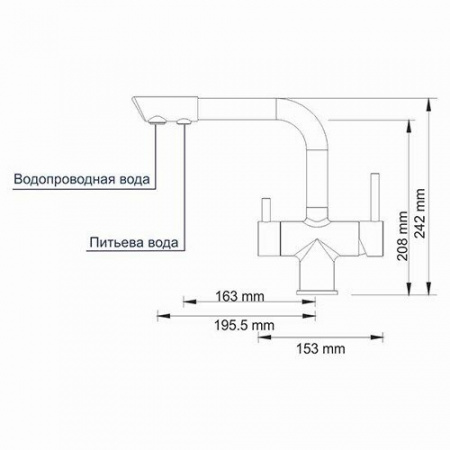 Фото смеситель для кухни wasserkraft a8017