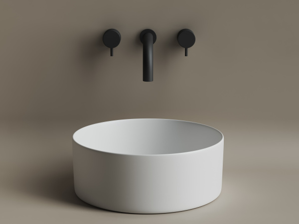 Фото раковина накладная ceramicanova element 35.8 см, цвет: белый cn6032mw