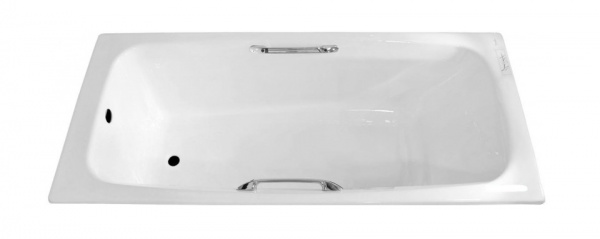 Фото чугунная ванна jacob delafon diapason (с отверстиями для ручек) 170x75 см e2926-00
