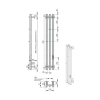 Фото электрический полотенцесушитель indigo style 3 pro 90/13 lspre90-13brrt