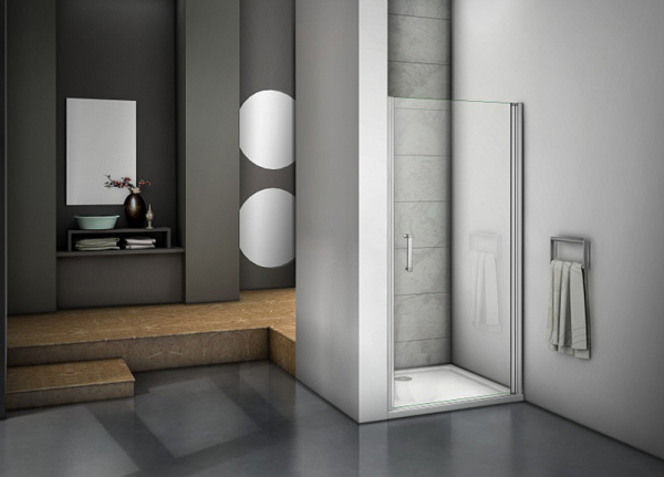 Фото душевая дверь good door mokka dr-80-c-we 80 см мк00011