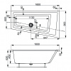 Фото акриловая ванна vagnerplast cavallo offset 160x90 см l