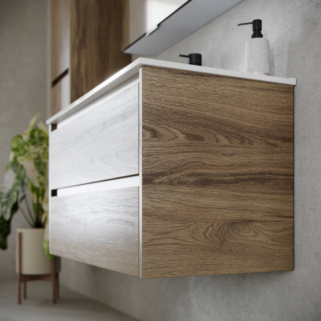 Фото тумба под раковину sancos libra 60 см, цвет: дуб чарльстон lb60ech