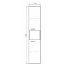 Фото пенал подвесной comforty никосия 35 см 00-00015953
